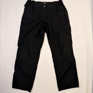 5.11 Tactical Taclite Pro Pants Womens 18 Black Cargo Elastic Waist Workwear